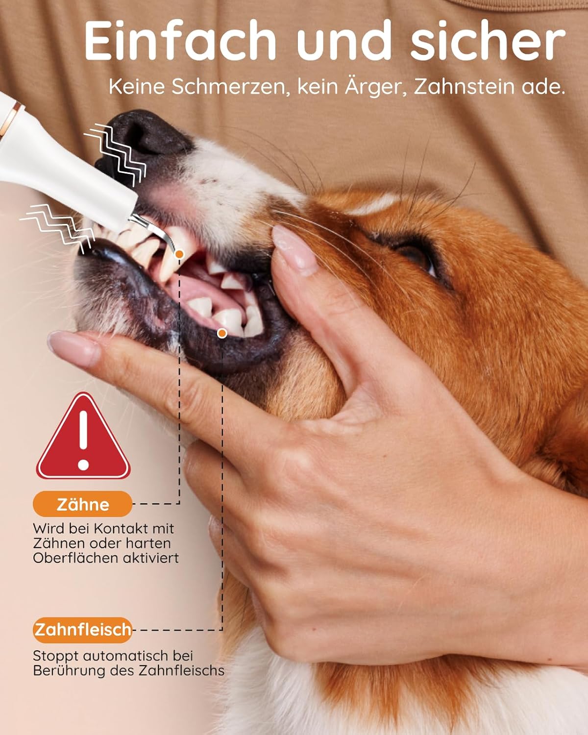 Pastrues dhëmbësh për kafshë Petbank Pet Tooth Cleaner, ultrasonik 32–42 kHz