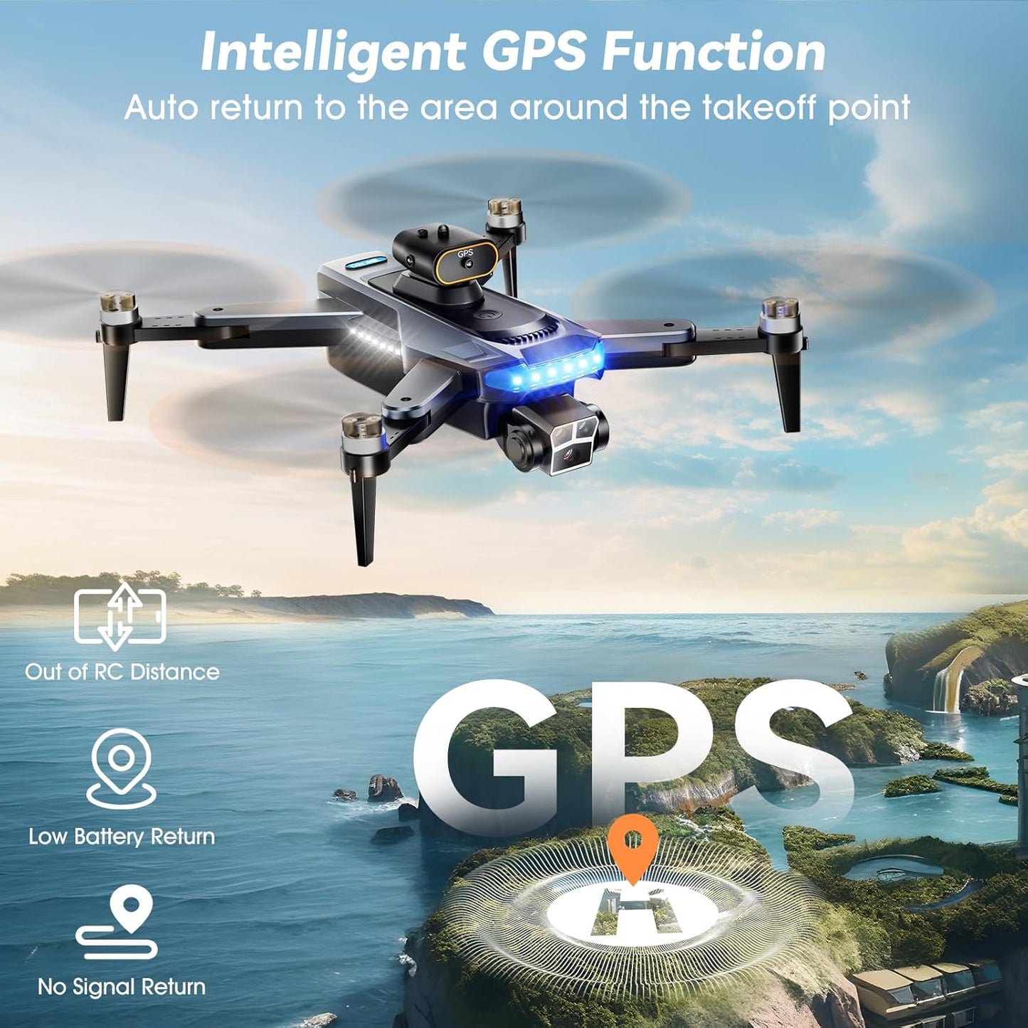 Dron HYTOBP P17, 4K, GPS, brushless, i zi
