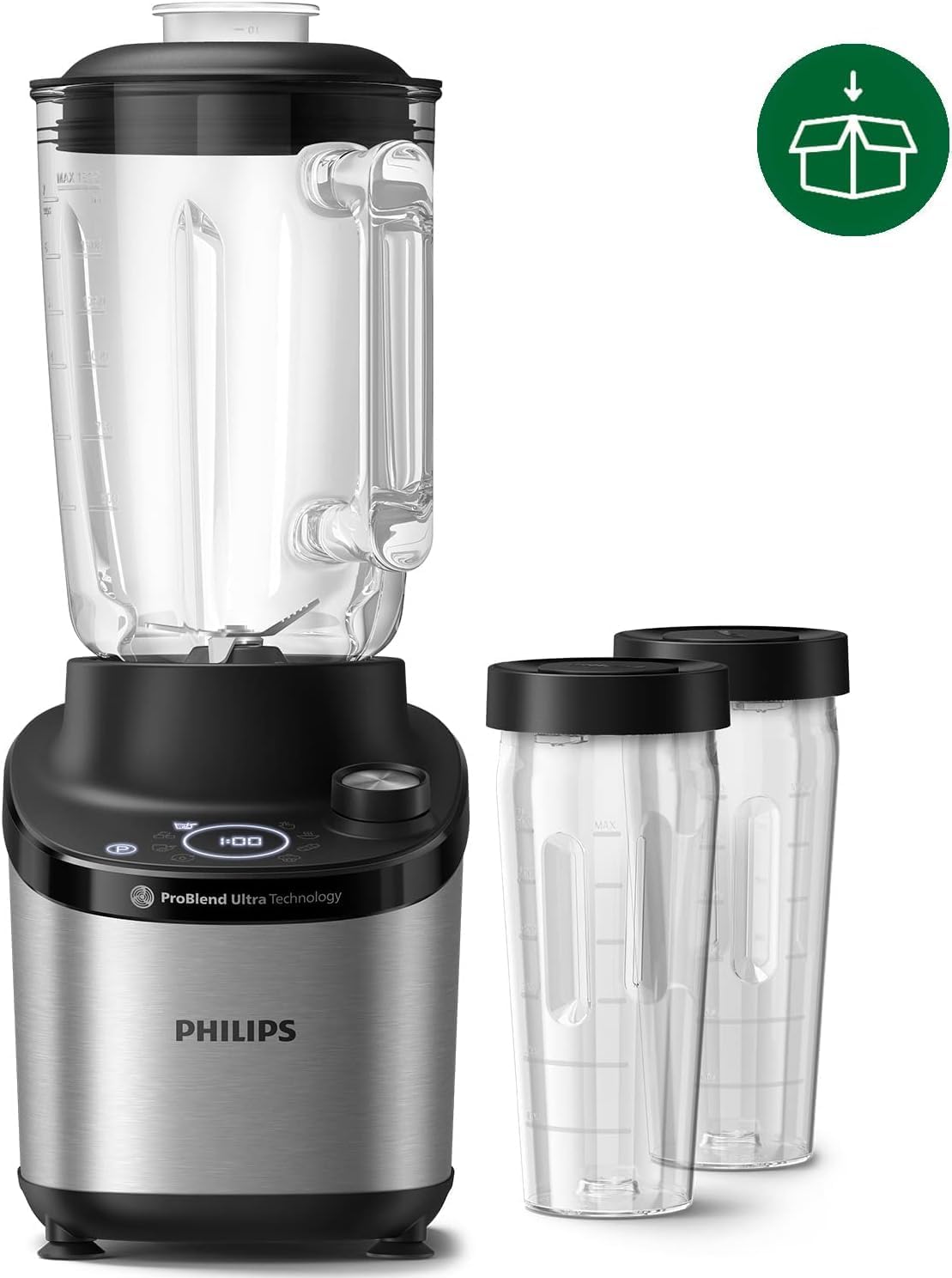 Blender Philips 7000 Series High Speed HR3760, ProBlend Ultra, 1500w, 2 shishe To-Go