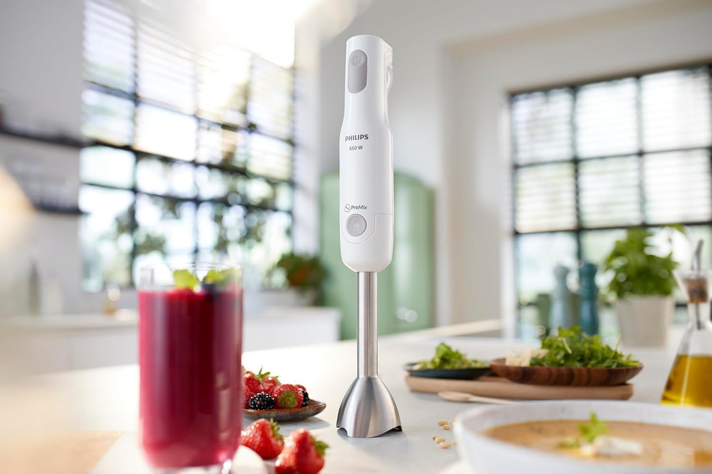 Blender dore PHILIPS ProMix Daily Collection 650W, i bardhë