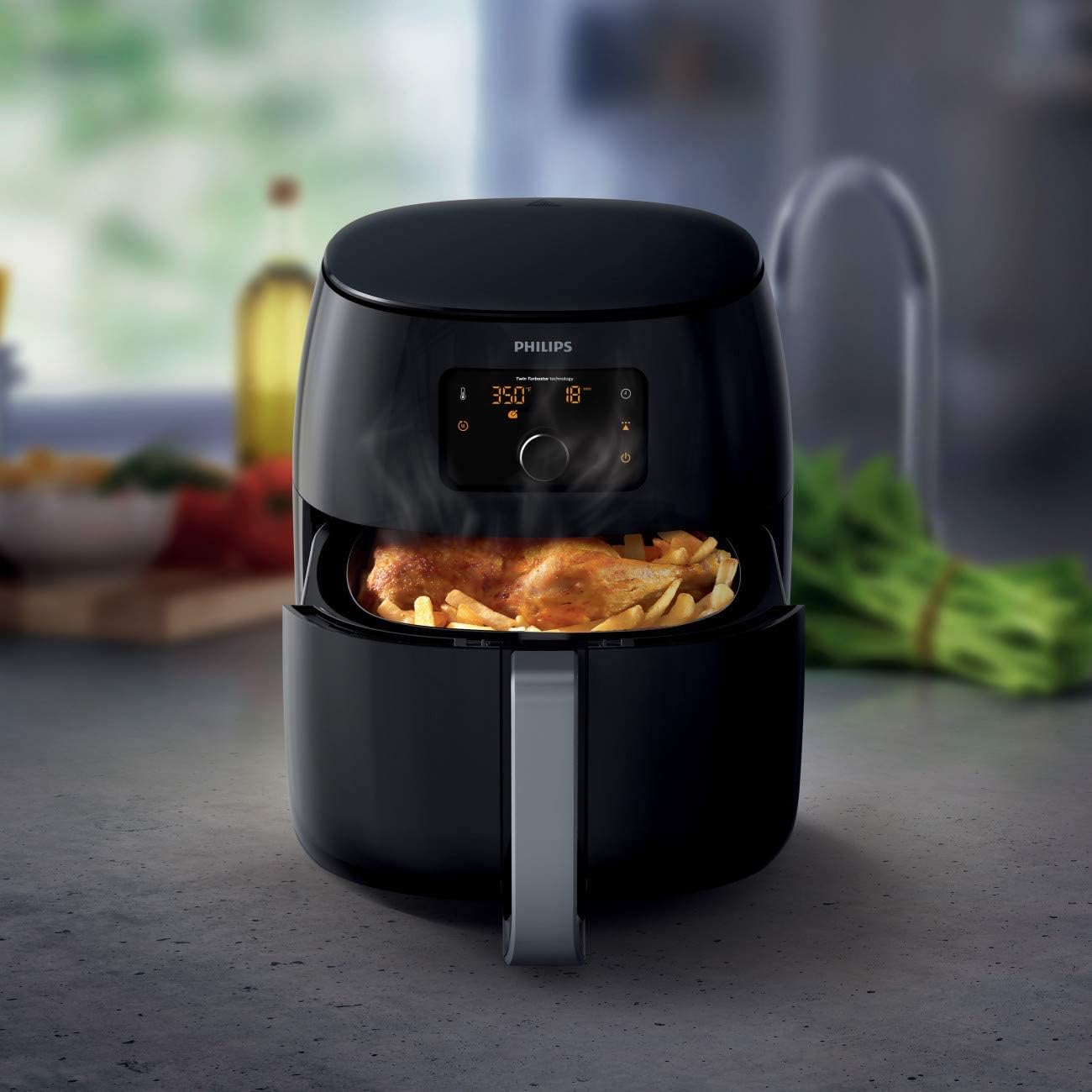 Fritezë PHILIPS Airfryer Premium XXL HD9650/90, 7.3L, 1.4kg, Fat Removal Technology, e zezë