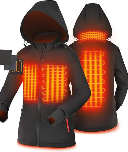 Xhaketë elektrike me ngrohje iHEAT, S, e zezë