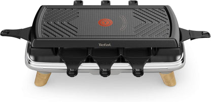 Set grill Tefal Raclette Gourmet RE4588, 1350W, 8 Persona, e zezë