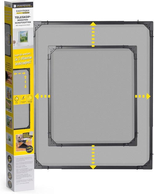 Rrjetë kundër insekteve EASYmaxx Insect Protect, 70–80 cm - 115 x 135 cm, e zezë