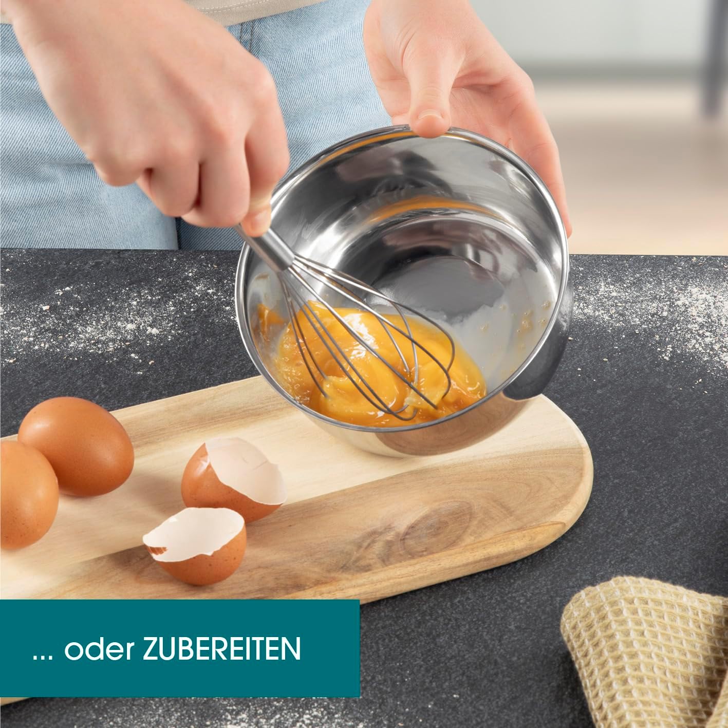 Set tasa GOURMETmaxx Edelstahlschüsseln, 8 pjesë, inox