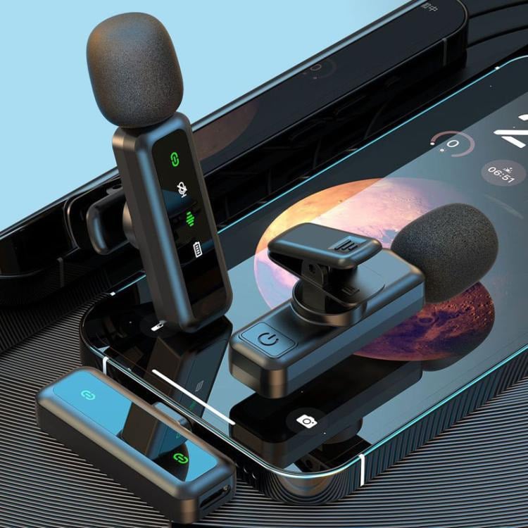 Mikrofon TWS H63 Dual Lavalier Wireless, Plug & Play, Receiver, i zi