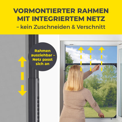Rrjetë kundër insekteve EASYmaxx Insect Protect, 70–80 cm - 115 x 135 cm, e zezë