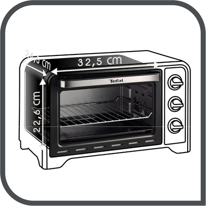 Furrë elektrike Tefal Convection Oven, 60L, 240°C, e zezë