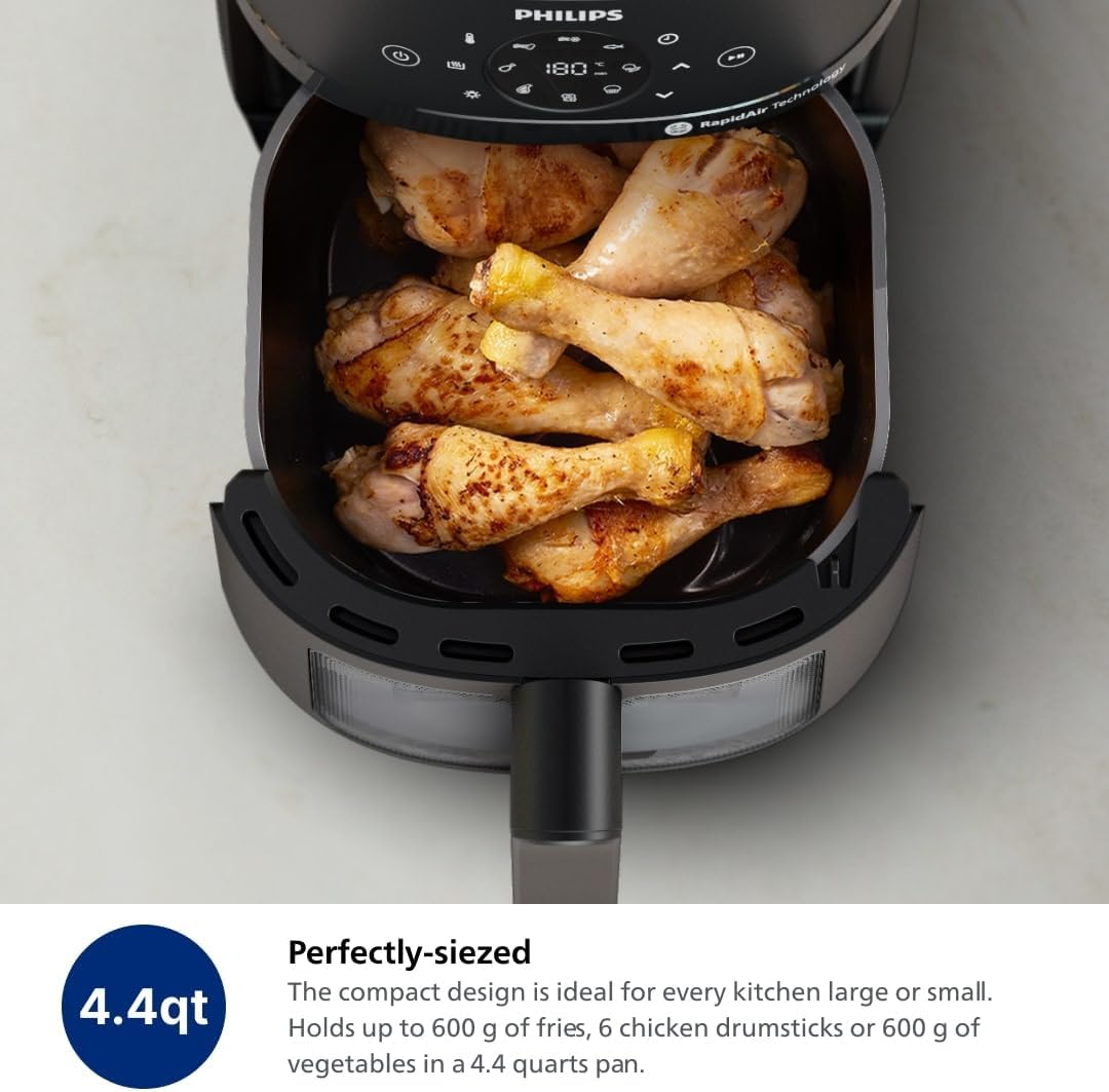 Fritezë PHILIPS Airfryer 2000 Series, 4.2L, RapidAir Technology, 1500W, e zezë