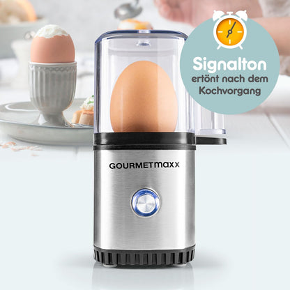 Zierëse e vezëve Elektrike GOURMETmaxx Design-Eierkocher, 1 copë, inox
