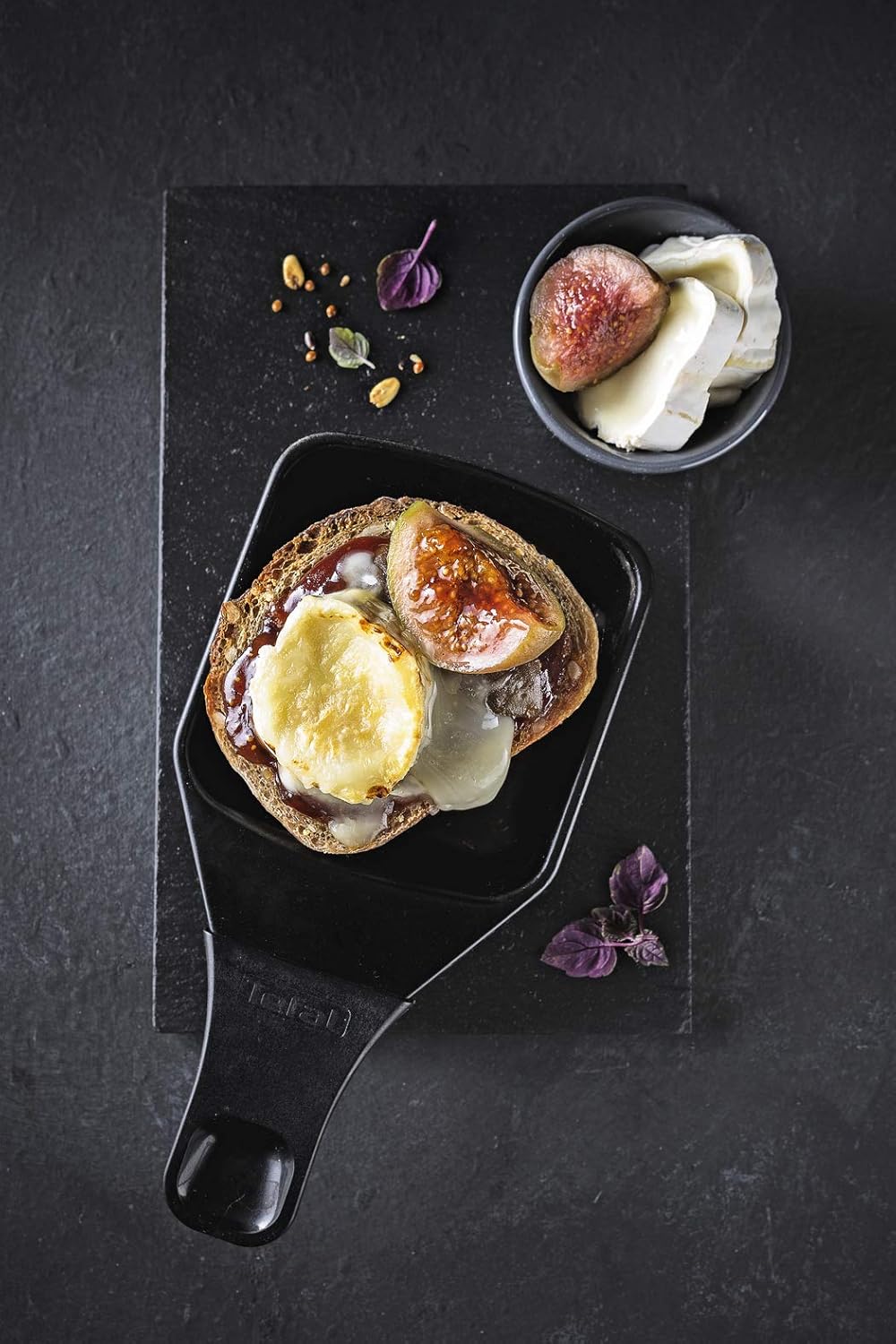 Set grill Tefal Raclette Gourmet RE4588, 1350W, 8 Persona, e zezë