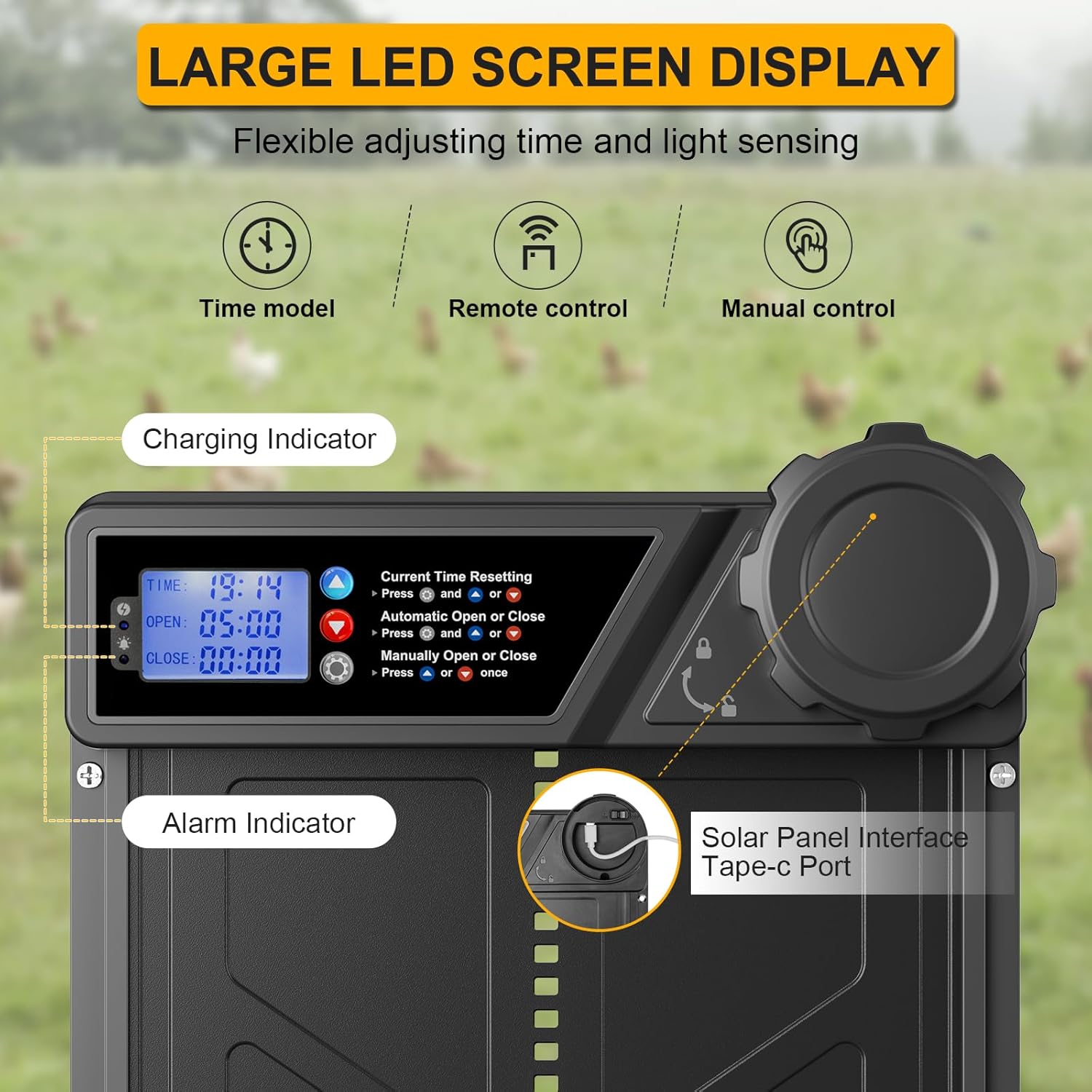 Derë Automatike për Kotec me Solar