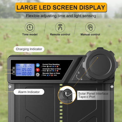 Derë Automatike për Kotec me Solar