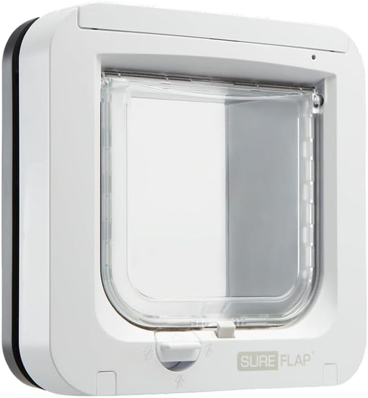 Derë automatike për mace SureFlap Microchip Cat Flap, e bardhë
