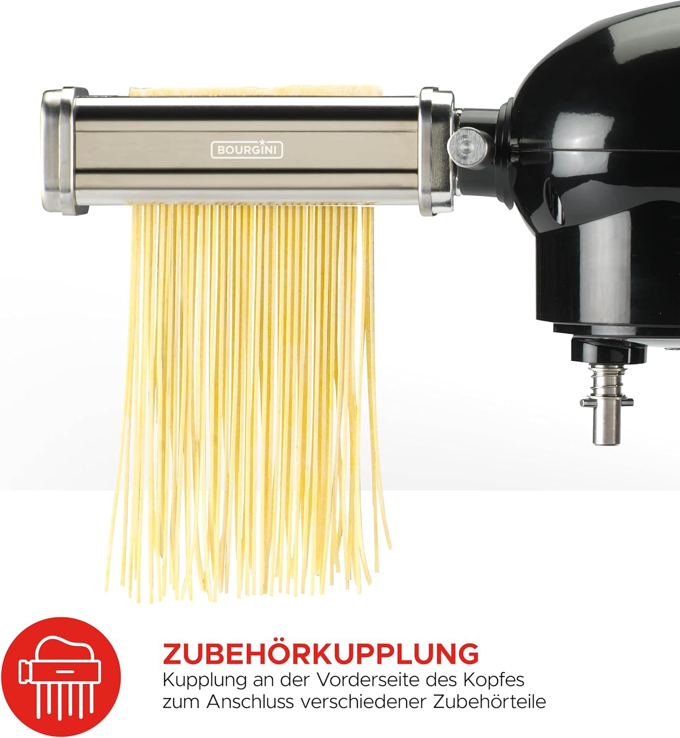 Mikser planetar Bourgini Steel Kitchen Chef Pro, 5.5L, 1800W, i zi