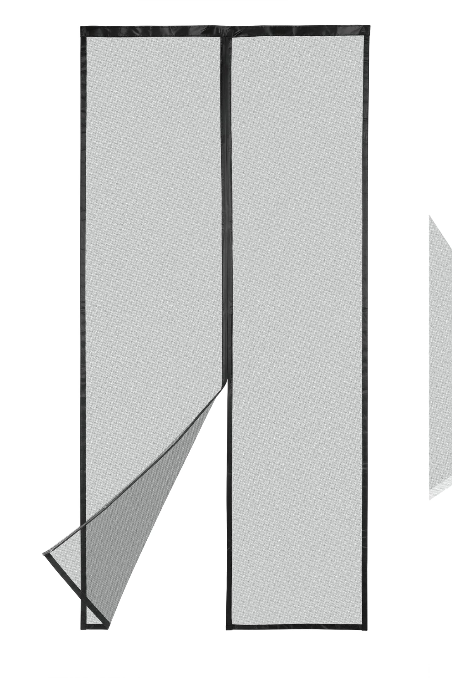 Perde magnetike për dyer EASYmaxx, 90 x 210 cm, e zezë/transparente