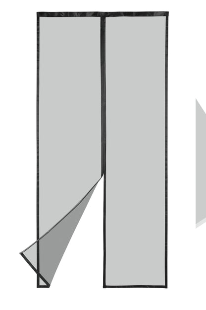 Perde magnetike për dyer EASYmaxx, 90 x 210 cm, e zezë/transparente