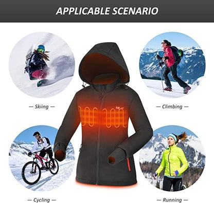 Xhaketë elektrike me ngrohje iHEAT, S, e zezë