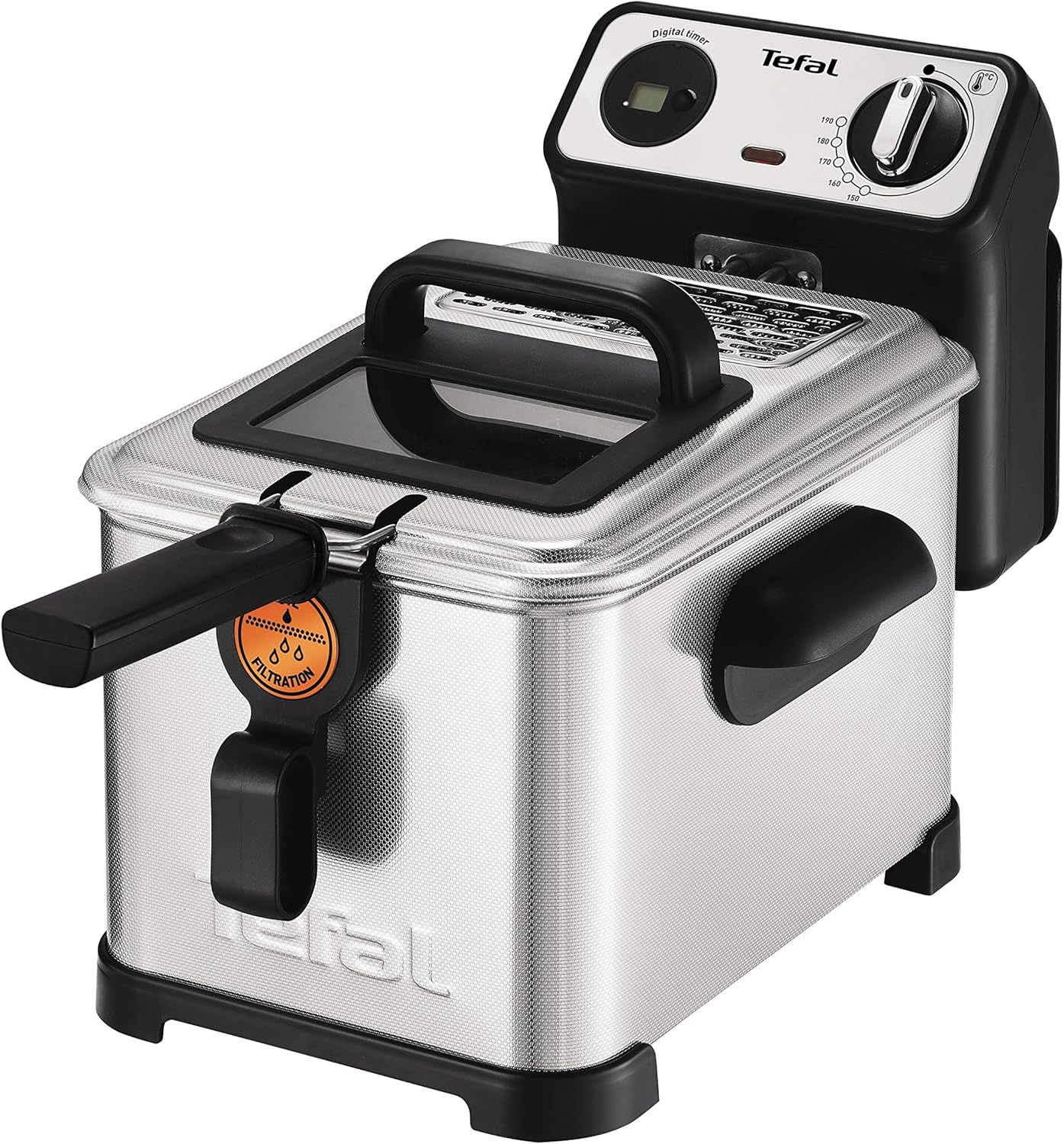 Fritezë me vaj Tefal Filtra Pro FR5101, 4L, 1.3kg, 2400W, Inox