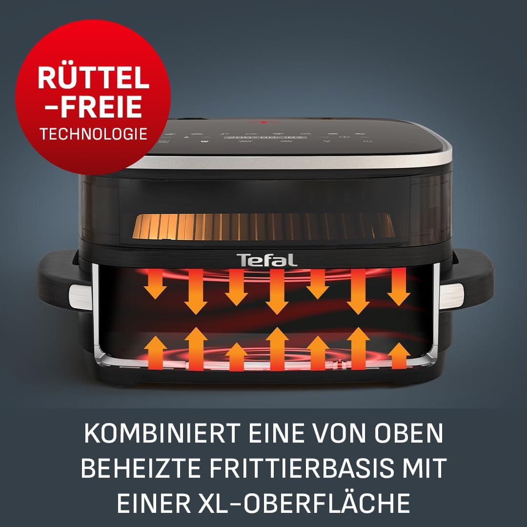 Fritezë Tefal Easy Fry XL Surface, 1800W, e zezë/inox