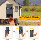 Derë Automatike për Kotec me Solar