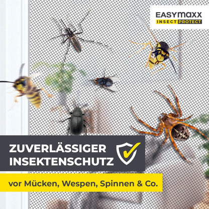 Rrjetë kundër insekteve EASYmaxx Insect Protect, 70–80 cm - 115 x 135 cm, e zezë
