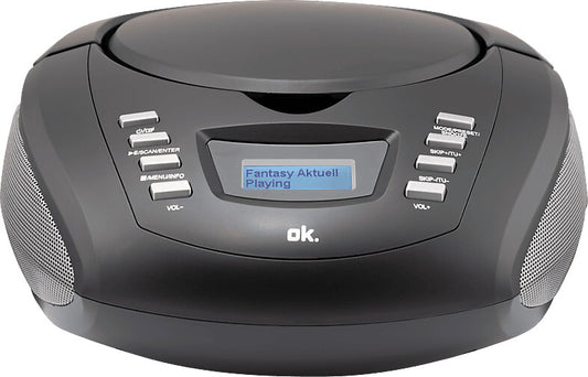 Radio portative OK. ORC 230 DAB+ / FM / CD / Bluetooth, ekran LCD, altoparlantë stereo, ngjyrë e zezë
