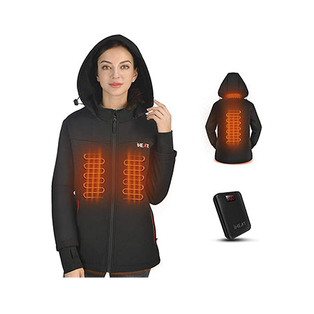 Xhaketë elektrike me ngrohje iHEAT, S, e zezë