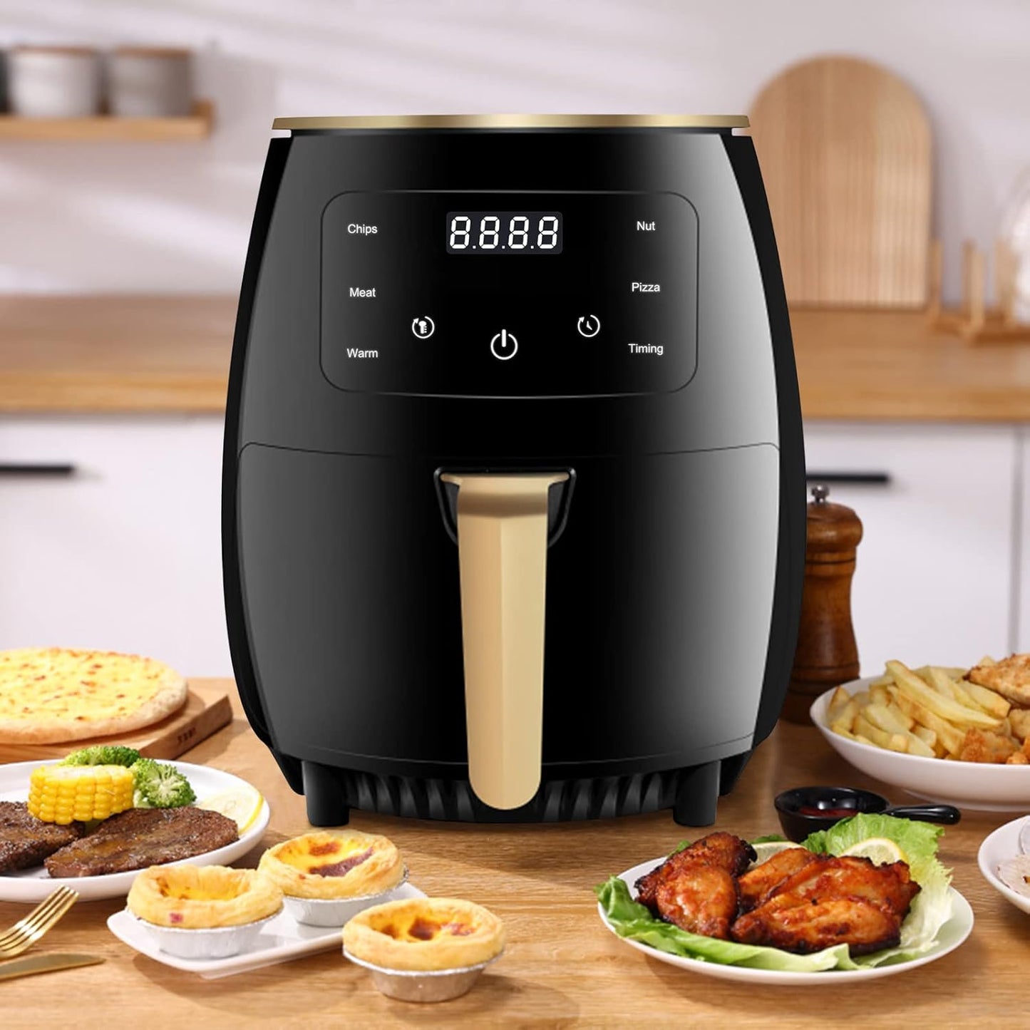 Fritezë Alkana Home, 4.5L, 1400W, e zezë