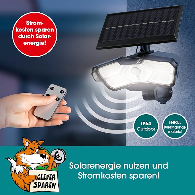 Dritë LED Solare me Sensor