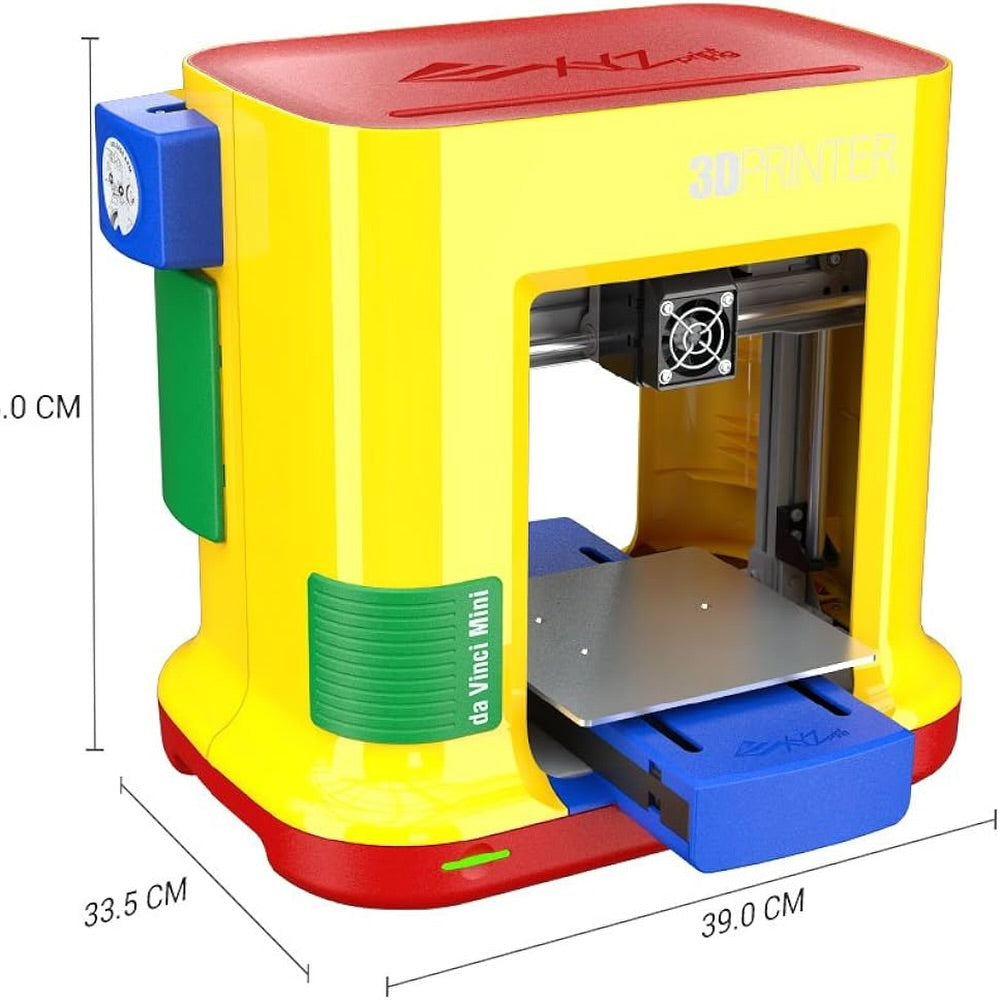 Printer 3D XYZprinting da Vinci miniMaker, teknologji FDM, filament PLA, kompakt për shtëpi & edukim, ngjyrë e bardhë/blu