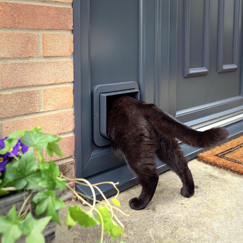 Derë automatike për mace SureFlap Microchip Cat Flap, e bardhë