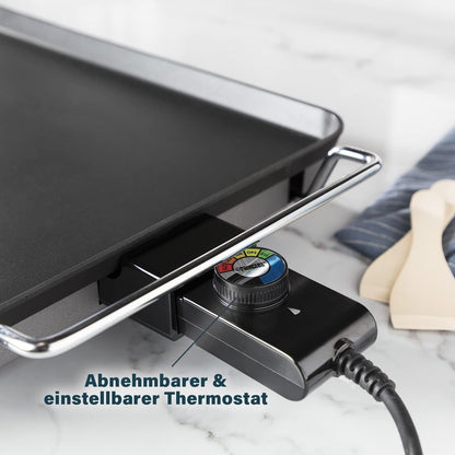 Pllakë elektrike gatimi PRINCESS Table Chef XXL Classic, 60×36 cm, 2500w, e zezë