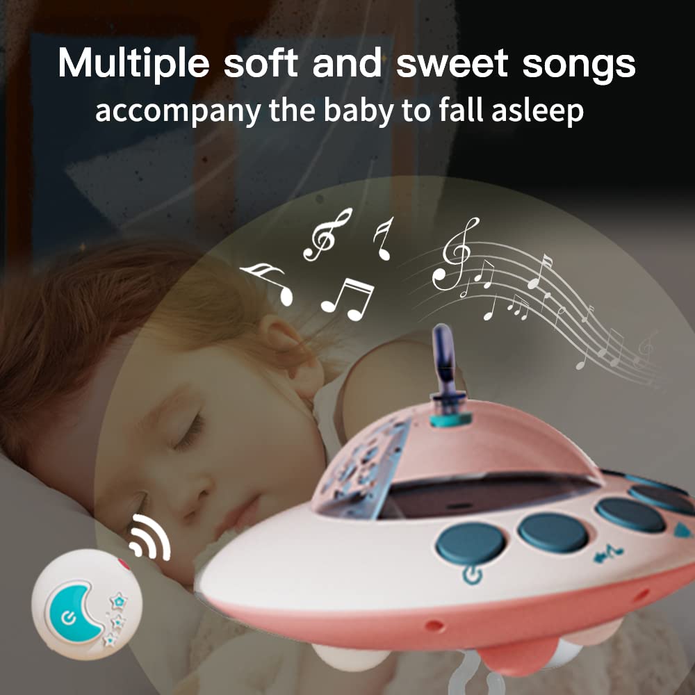 Mobile muzikore për bebe Dreamful Mobile, 0–5 muaj, melodi qetësuese, figura shumëngjyrëshe, montim për shtrat