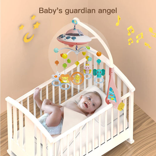 Mobile muzikore për bebe Dreamful Mobile, 0–5 muaj, melodi qetësuese, figura shumëngjyrëshe, montim për shtrat