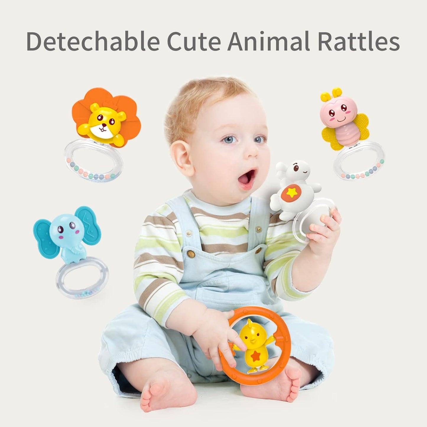 Mobile muzikore për bebe Dreamful Mobile, 0–5 muaj, melodi qetësuese, figura shumëngjyrëshe, montim për shtrat