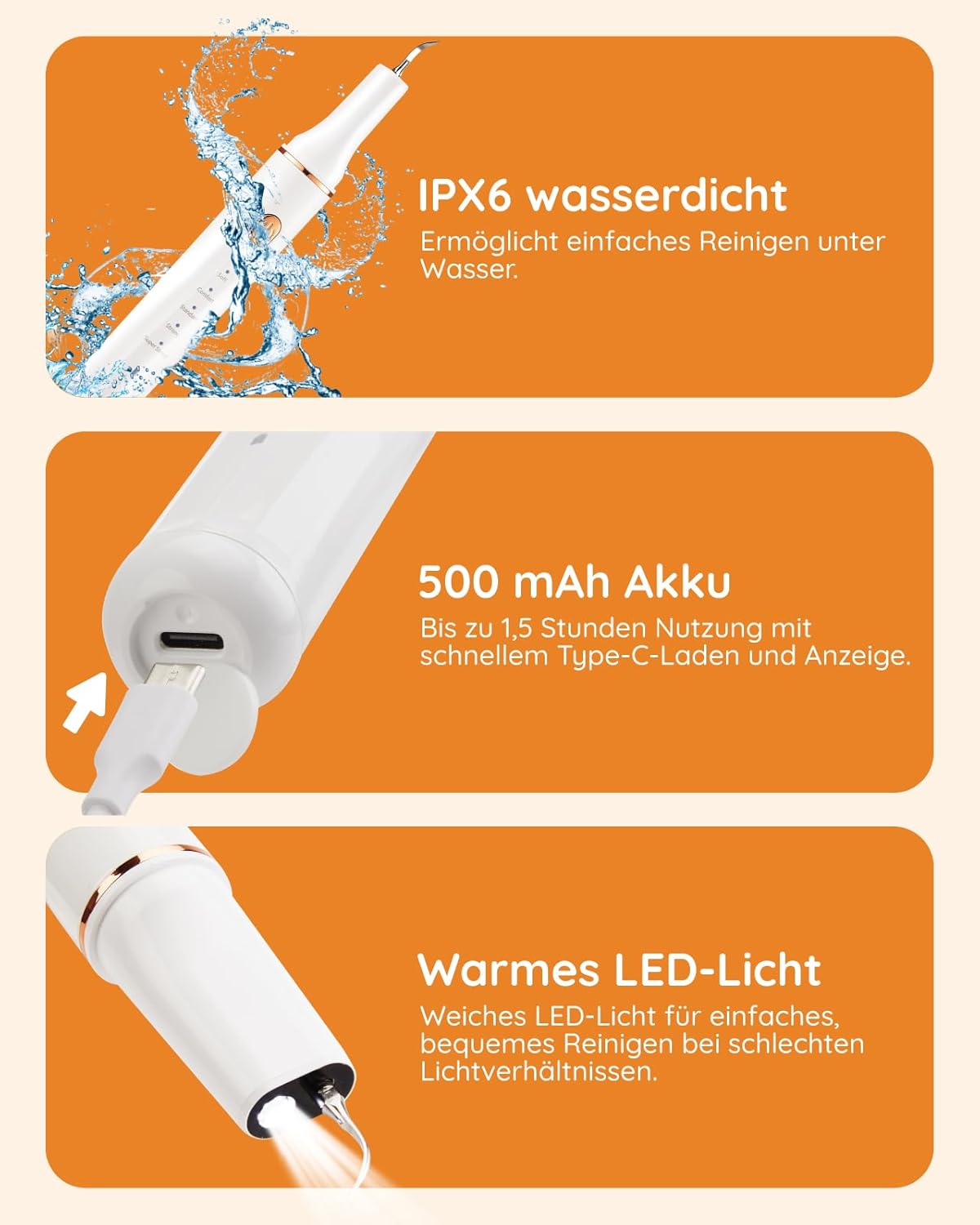 Pastrues dhëmbësh për kafshë Petbank Pet Tooth Cleaner, ultrasonik 32–42 kHz