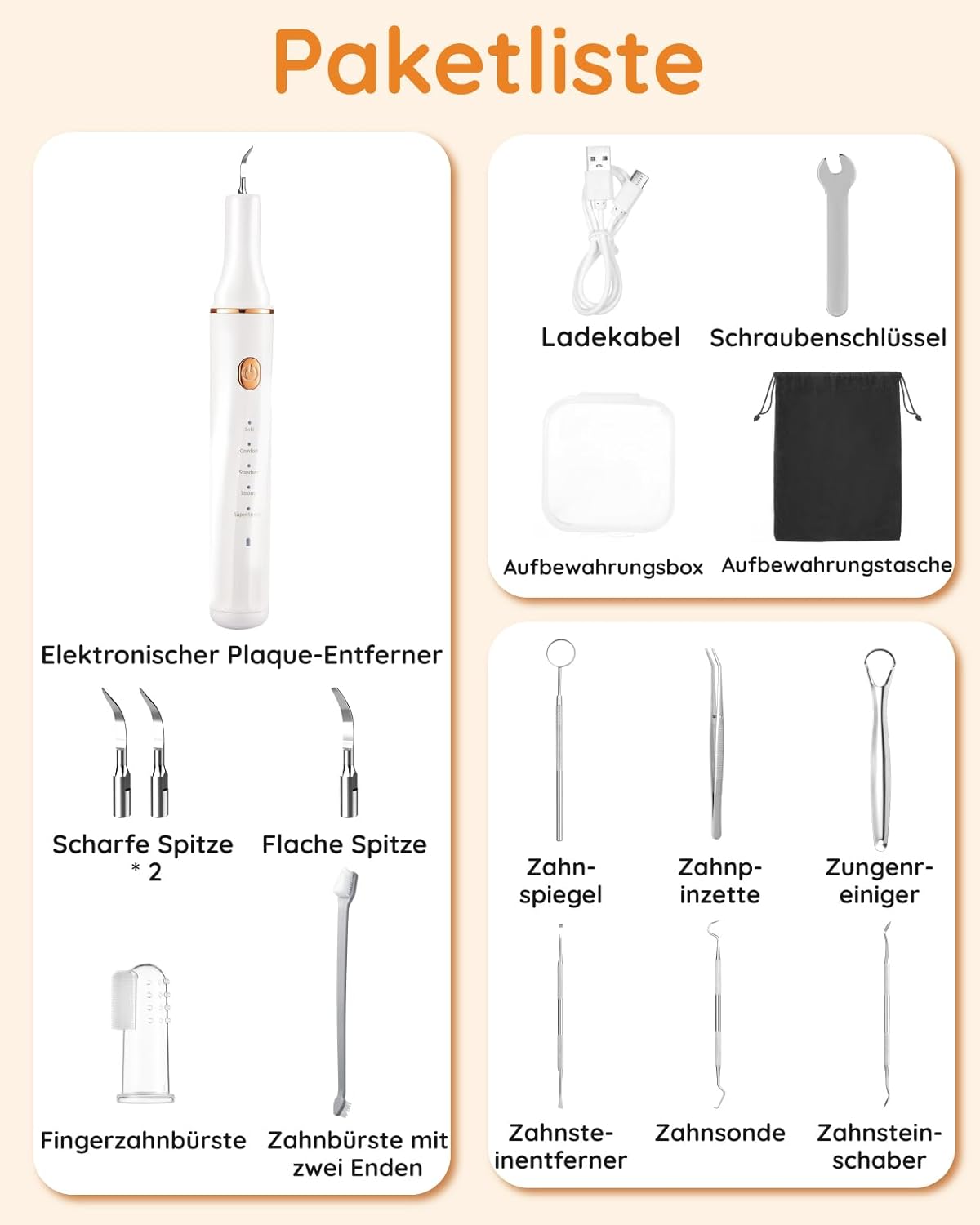 Pastrues dhëmbësh për kafshë Petbank Pet Tooth Cleaner, ultrasonik 32–42 kHz