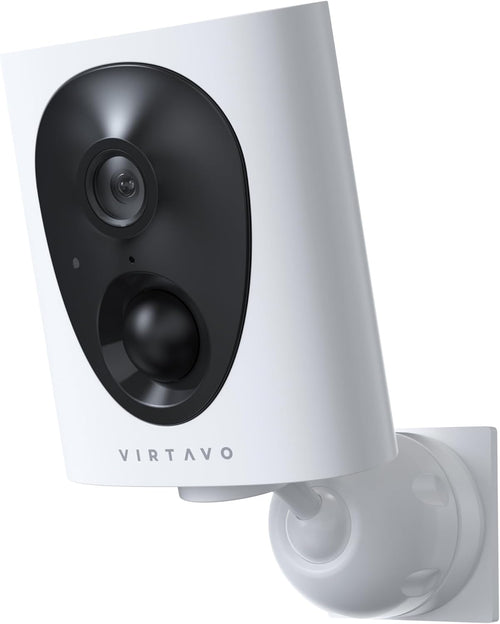 Kamerë sigurie VIRTAVO VistaFask 2K QHD, Wireless, Indoor/Outdoor, Alexa, e bardhë/zezë