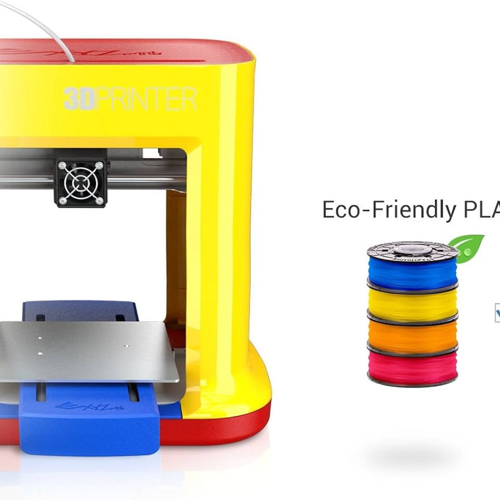 Printer 3D XYZprinting da Vinci miniMaker, teknologji FDM, filament PLA, kompakt për shtëpi & edukim, ngjyrë e bardhë/blu