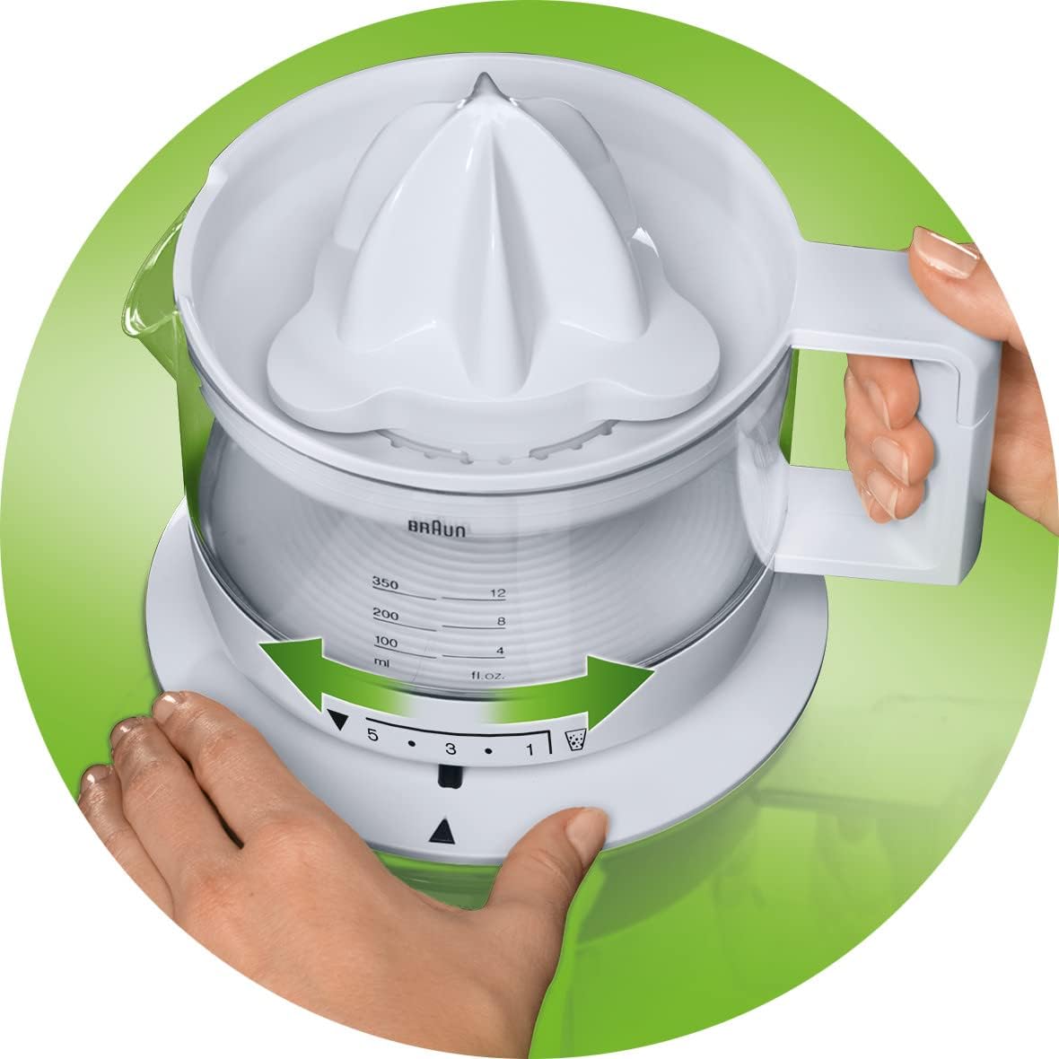 Shtrydhëse agrumesh Braun CitrusQuick 1 MPZ9, 20W, 1L, e bardhë