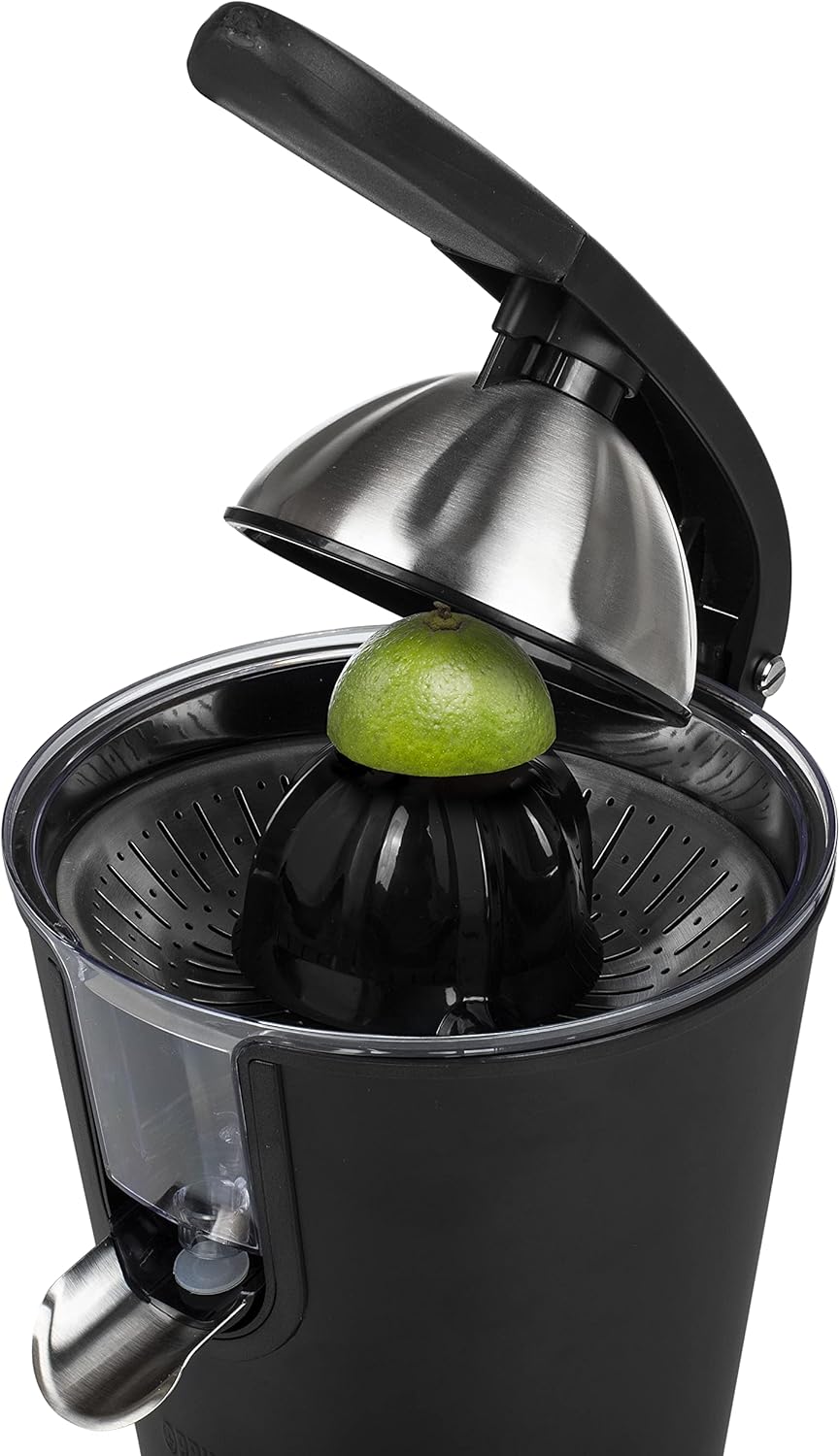 Shtrydhëse PRINCESS Black Steel Juicer 201852, 160W, e zezë