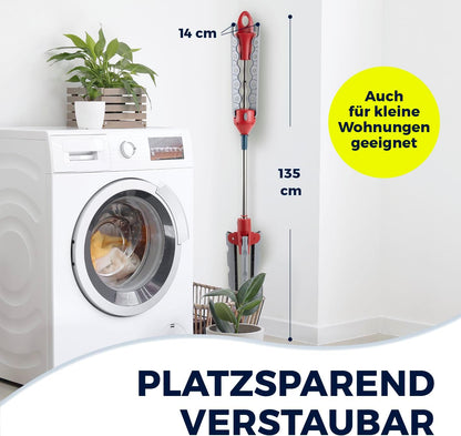 Mbajtëse rrobash EASYmaxx Wäscheständer, palosëse vertikale, lartësi 160–170 cm, metalike, ngjyrë gri