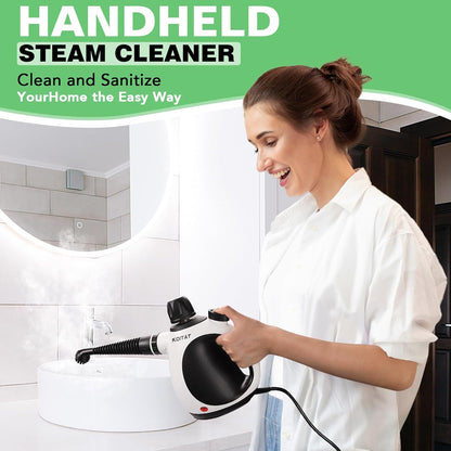 Pastrues me avull KOITAT SC307 Handheld Steam Cleaner, 1050w, i bardhë/zi