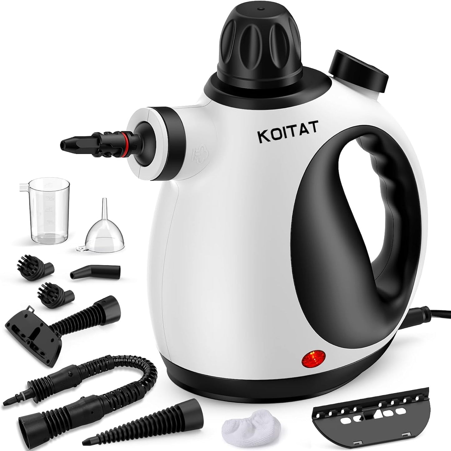 Pastrues me avull KOITAT SC307 Handheld Steam Cleaner, 1050w, i bardhë/zi