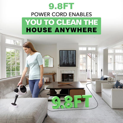 Pastrues me avull KOITAT SC307 Handheld Steam Cleaner, 1050w, i bardhë/zi