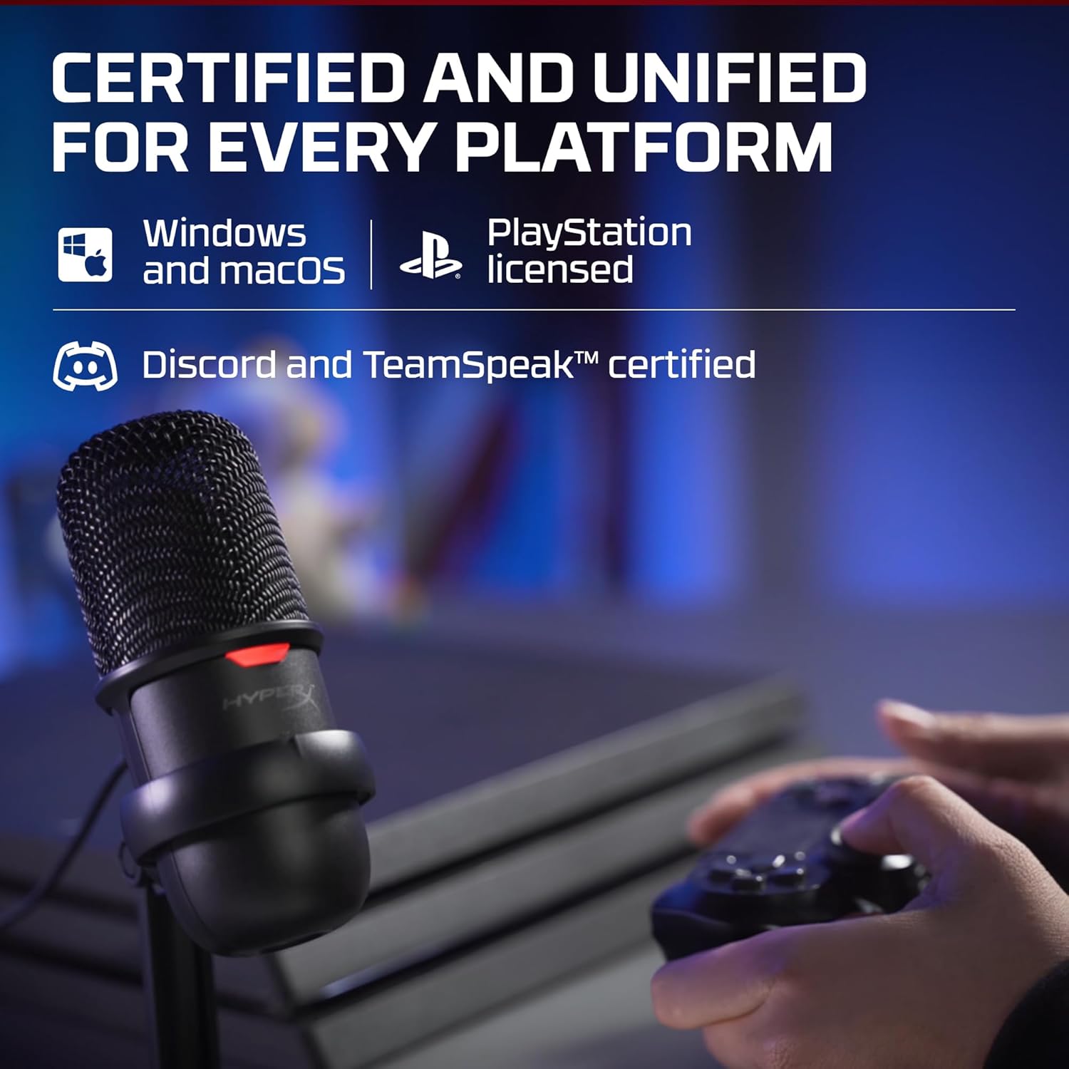 HyperX SoloCast – USB Condenser Gaming Microphone