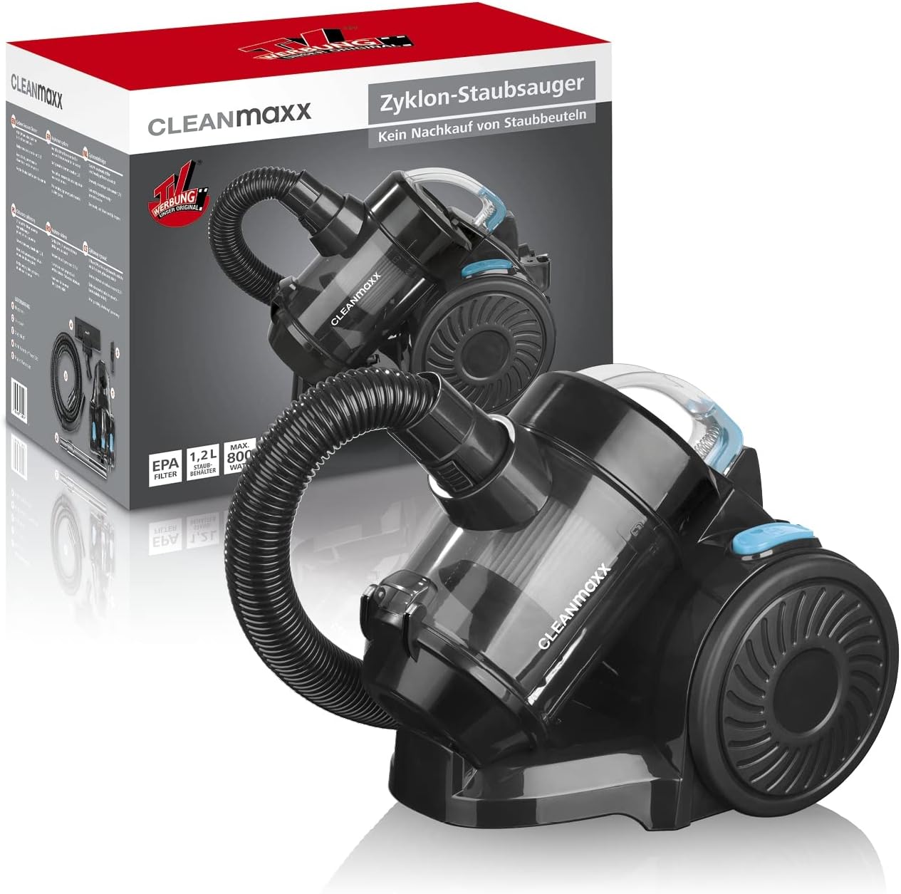 Fshesë elektrike CLEANmaxx Zyklon-Staubsauger, 800 W, e zezë