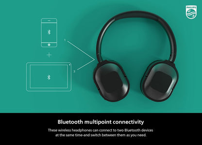 Kufje Philips 6000 Series TAH6506 me Active Noise Cancelling, Bluetooth, Over-Ear, të zeza