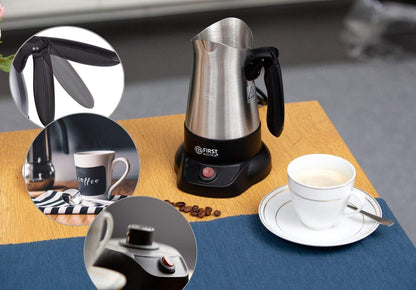 Aparat për kafe turke FIRST Austria FA-5450-3, 800 W, inox/zi